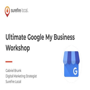 Google My Business Workshop | PPT