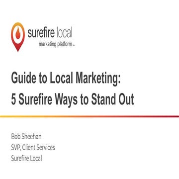 Guide to Local Marketing: 5 Surefire Ways to Stand Out