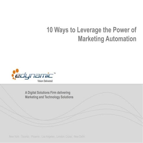 Webinar   10 applications of marketing automation