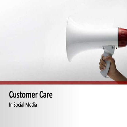 Customer care in social media