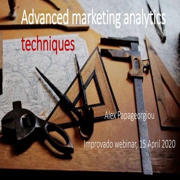 Webinar Advanced marketing analytics