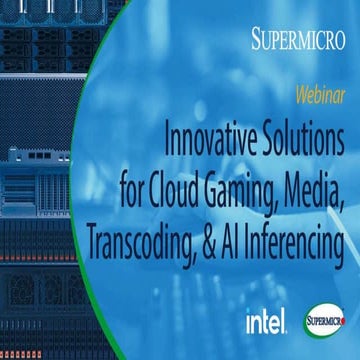 Innovative Solutions for Cloud Gaming, Media, Transcoding, & AI Inferencing