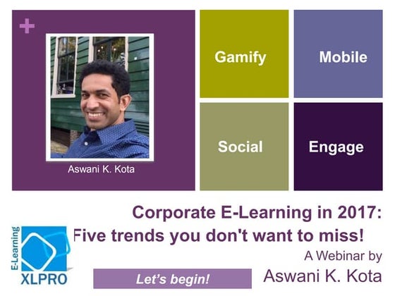 Webinar on Corporate E-Learning Trends in 2017
