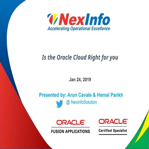 Discover if the Cloud is Right for You – A NexInfo Webinar