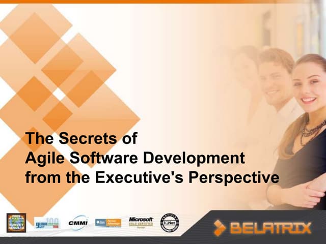 Webinar 2nd edition of the secrets of agile software development from the exe...