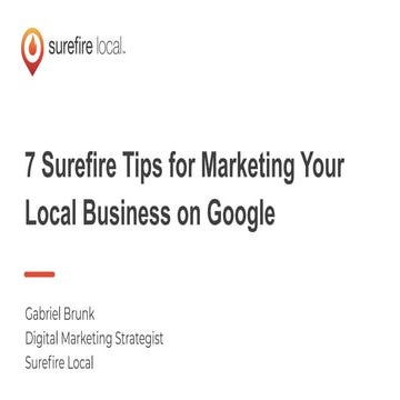 7 Surefire Tips for Marketing Your Local Business on Google