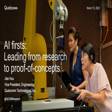 AI firsts: Leading from research to proof-of-concept