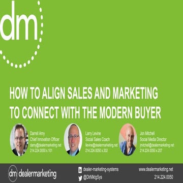How to Align Sales and Marketing to Connect with Today's Modern Buyer