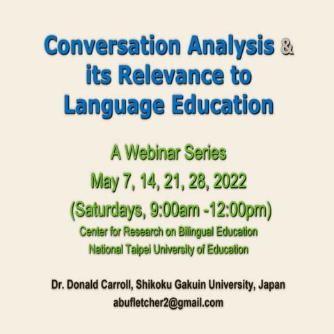 Conversation Analysis and its Relevance to Language education | PPTX ...