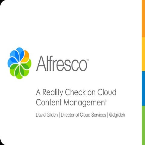 A reality check on cloud content management