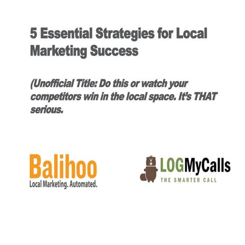 5 Critical Local Marketing Strategies for National Brands in 2013