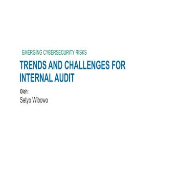 Emerging Cybersecurity Risks and Internal Audit Challenges in the ...