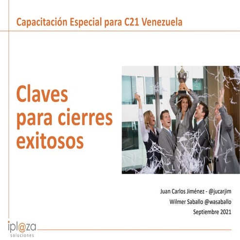 Webinar "Claves de Cierres Exitosos"