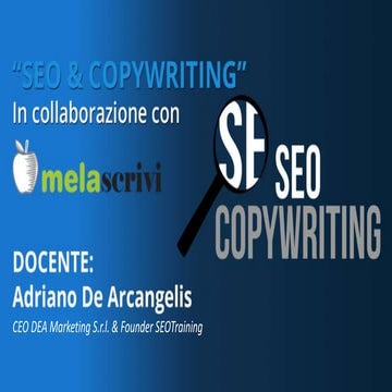 Webinar sul Copywriting con Melascrivi