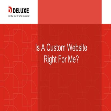 Is a custom website right for me?