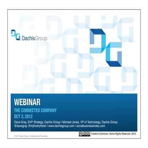 Webinar  - The Connected Company