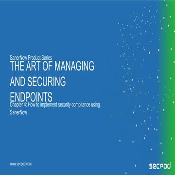 How to implement security compliance with SanerNow