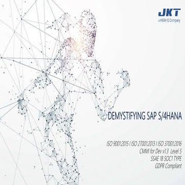 Webinar (UK/Europe) - Demystifying SAP S/4HANA & Test Automation