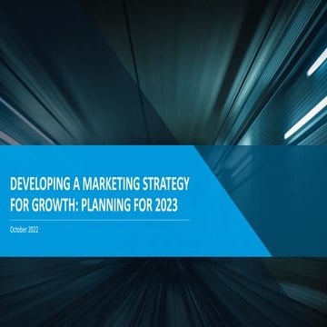 Developing a Marketing Strategy for Growth: Planning for 2023