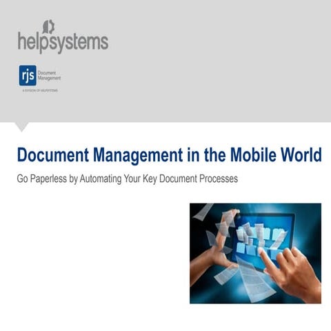 Document Management in the Mobile World
