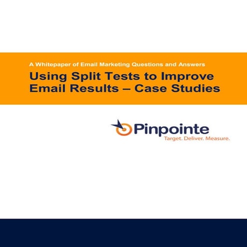 Whitepaper: Email Marketing Split Testing Tips (Q & A)
