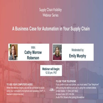 Supply Chain Visibility: A Business Case for Automation in Your Supply Chain