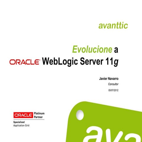 Webinar evolución a WebLogic