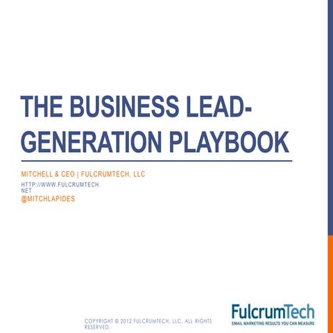 You Business Lead Generation Handbook
