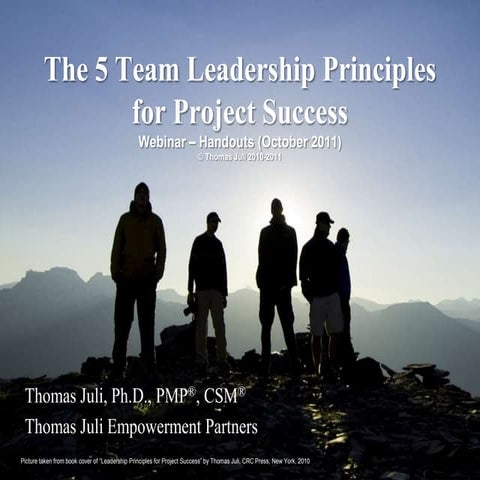 The 5 Team Leadership Principles for Project Success