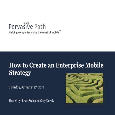 How to Create a Mobile Strategy