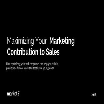 How to grow your marketing contribution to sales through growth optimization ...