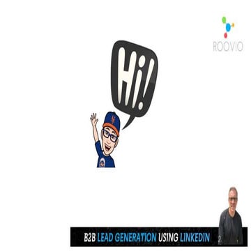 Webinar -  how to leverage linked in for lead generation 