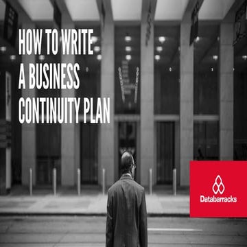 Webinar how to write a business continuity plan