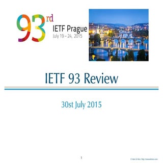 IETF 93 Review Webinar
