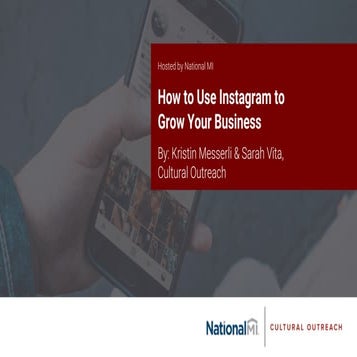 Webinar - Instagram to grow your business