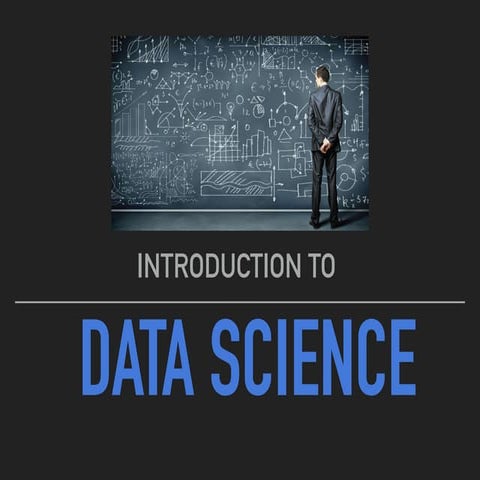 Intro to data science - Webinar