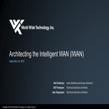 WWT IWAN Technical Presentation