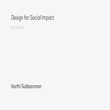 Design for Social Impact | PDF