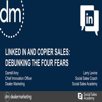Webinar Linkedin-Debunking the Four Fears -15 1113
