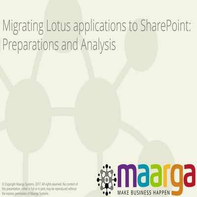 Migrating Lotus Notes Applications to Sharepoint: Preparations and Analysis