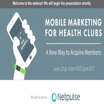 Mobile Marketing for Health Clubs Webinar - June 2016