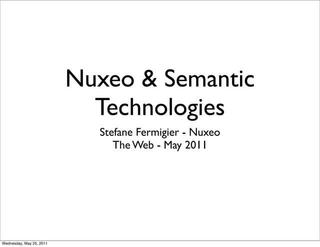 [Webinar] Semantic Technologies