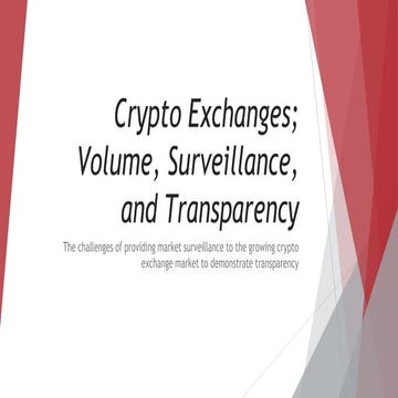 Crypto Exchanges and Transparency