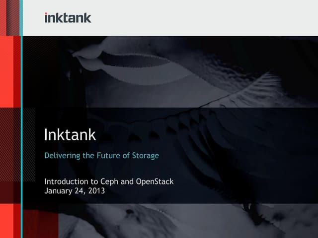 Webinar - Introduction to Ceph and OpenStack