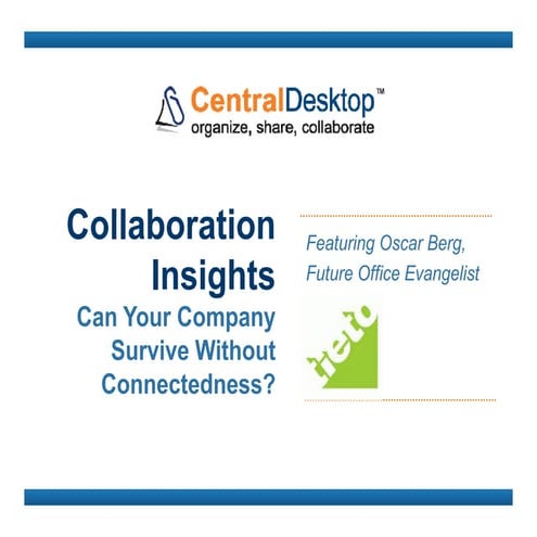 Webinar - Can your company survive without connectedness? w/ Oscar Berg