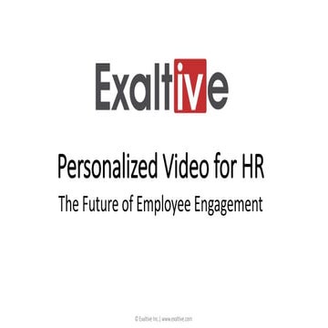 Personalized Video for HR – The Future of Employee Engagement