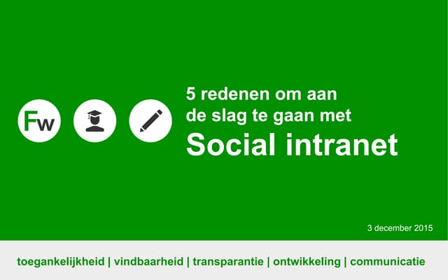 webinar social intranet voor Frankwatching