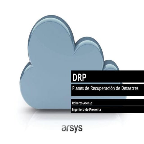 Webinar: Planes de Recuperación de Desastres (DRP)