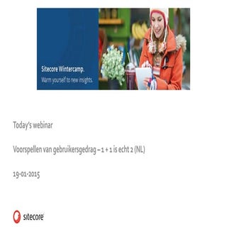 Webinar - Predicting visitor behavior