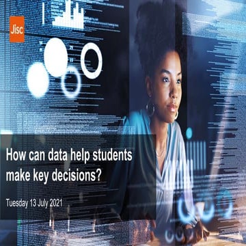 How can data help students make key decisions?